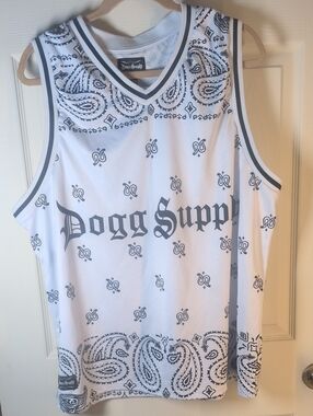 Dogg Supply White Tank With Black Print